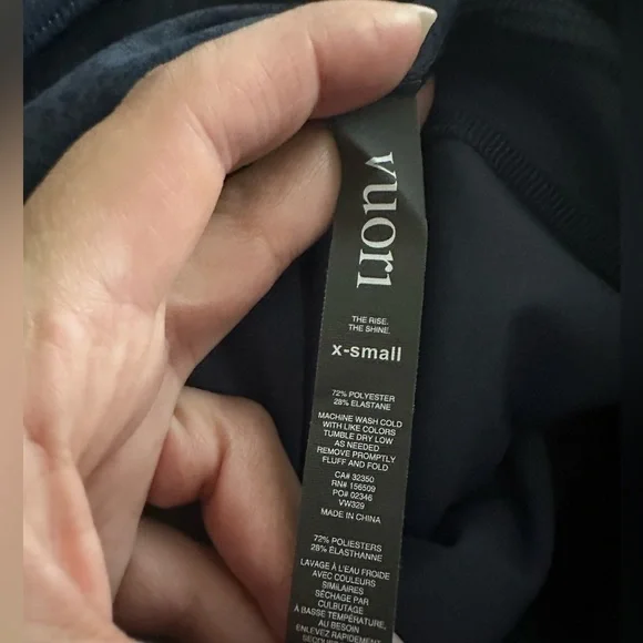 Vuori Pace High Rise Legging! Ocean Texture Blue! EUC - Picture 8 of 8